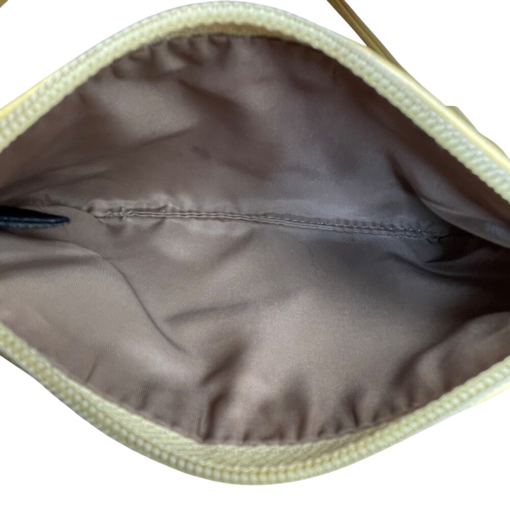 Coach Women’s Yellow Leather With Strap & Tag Wristlet Pouch Handbag Size S - Picture 8 of 10